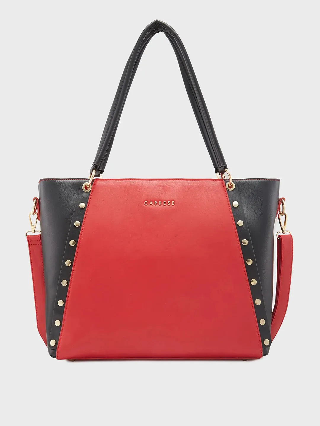 Caprese Shelby Large Red Laptop Tote Bag