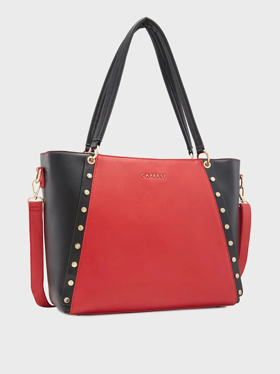 Caprese Shelby Large Red Laptop Tote Bag