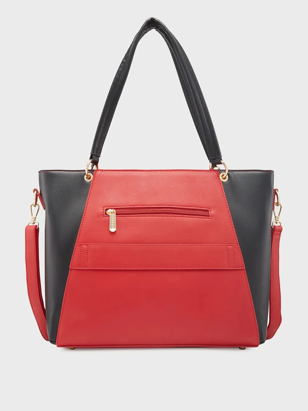 Caprese Shelby Large Red Laptop Tote Bag