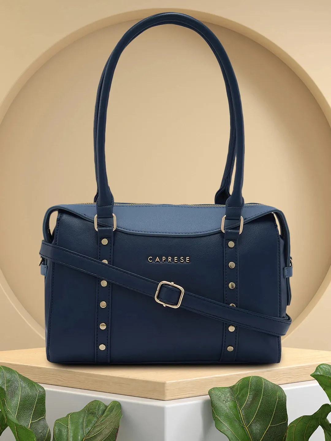 Caprese Shelby Small Powder Blue Satchel Bag