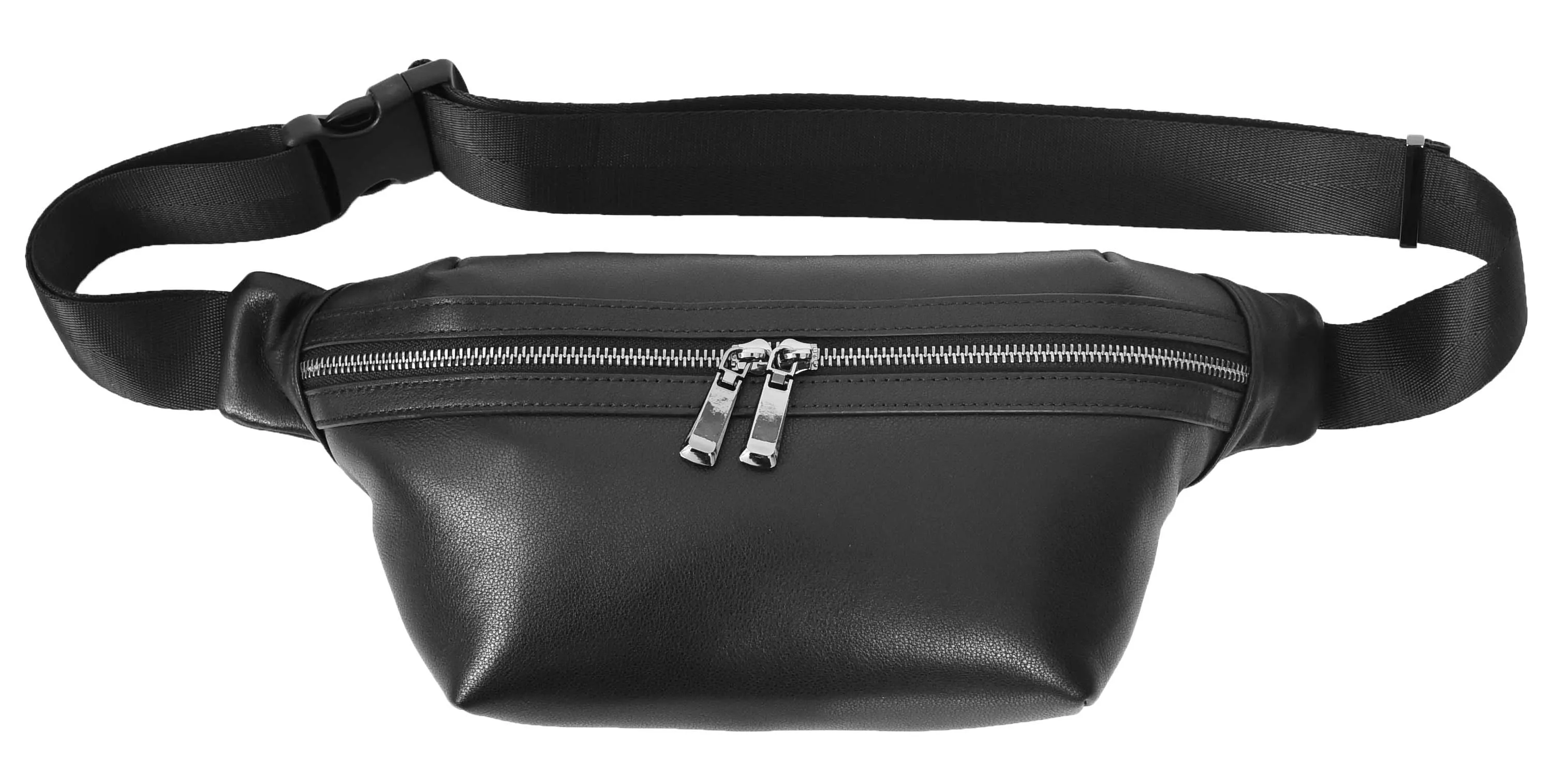 Cargoclip Genuine Leather Waist pack Bum Organiser Bag Black