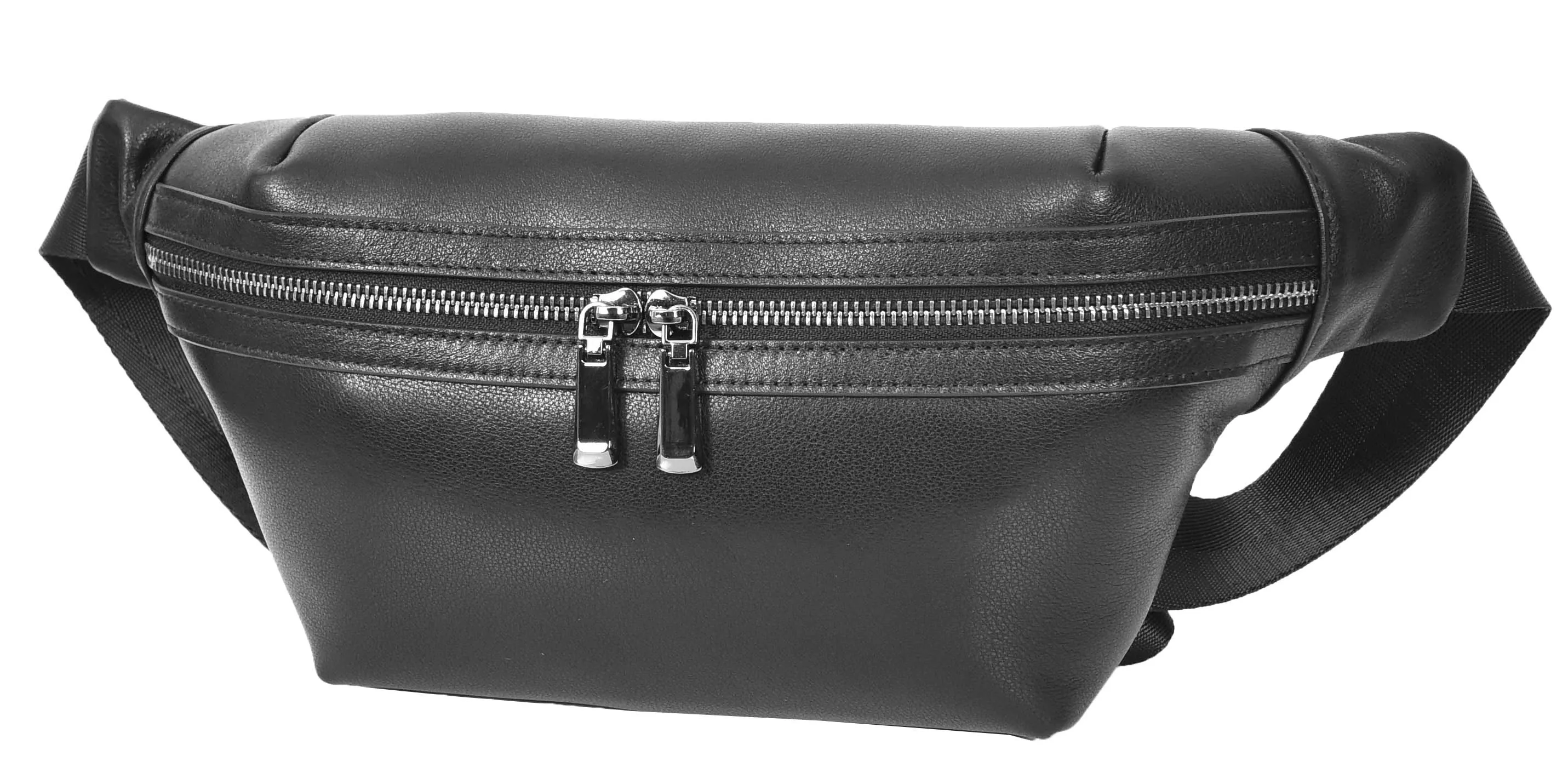 Cargoclip Genuine Leather Waist pack Bum Organiser Bag Black