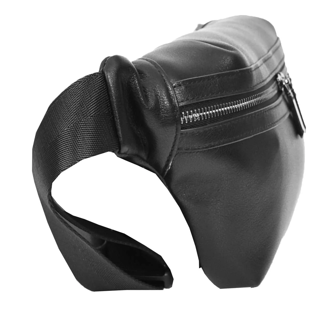 Cargoclip Genuine Leather Waist pack Bum Organiser Bag Black