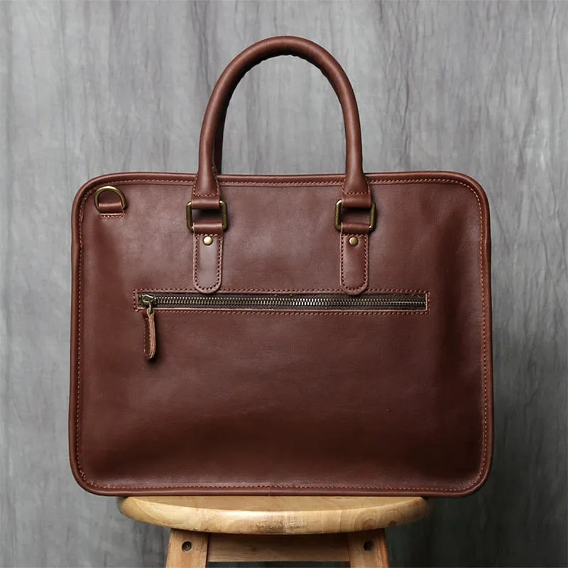 Carrington Office Briefcase Document & Laptop Case, Leather, 14 inches