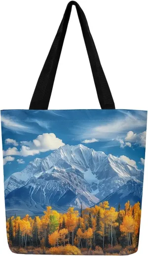 Castle Fairy Eiffel Tower Canvas Tote Bag Autumn French Style Street Shoulder Bag for Women