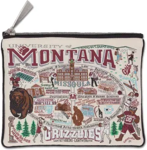 catstudio University Of Montana Collegiate Zipper Pouch Purse | Holds Your Phone, Coins, Makeup, Dog Treats, & Tech Tools