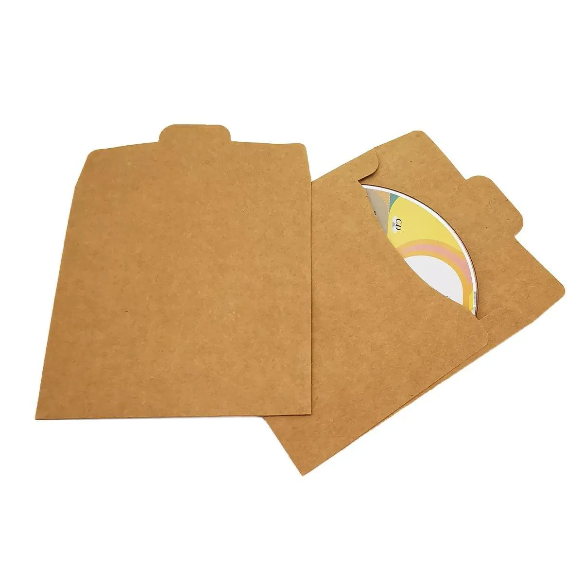 CD DVD Paper Sleeves Kraft Paper Paper Cases 50PCS