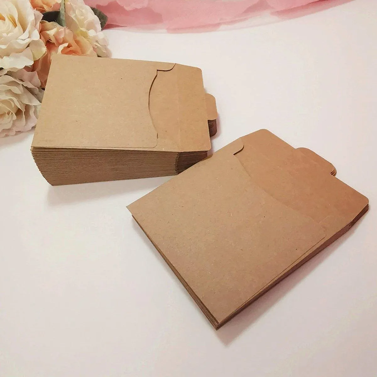 CD DVD Paper Sleeves Kraft Paper Paper Cases 50PCS