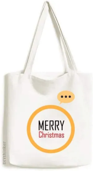Celebrate mas Festival Holiday Expression Gift Sack Canvas Tote Shoulder Bag