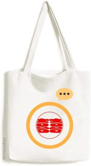 Celebrate Wedding Chinese Wish Words Xi Expression Gift Sack Canvas Tote Shoulder Bag