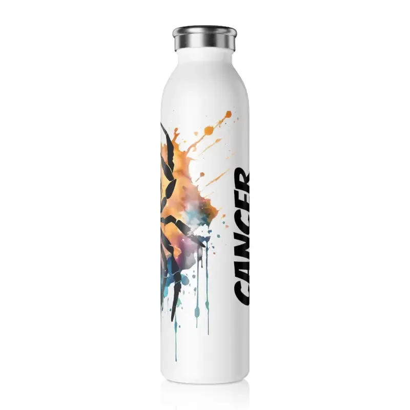 Celestial Cancer Zodiac Slim Water Bottle