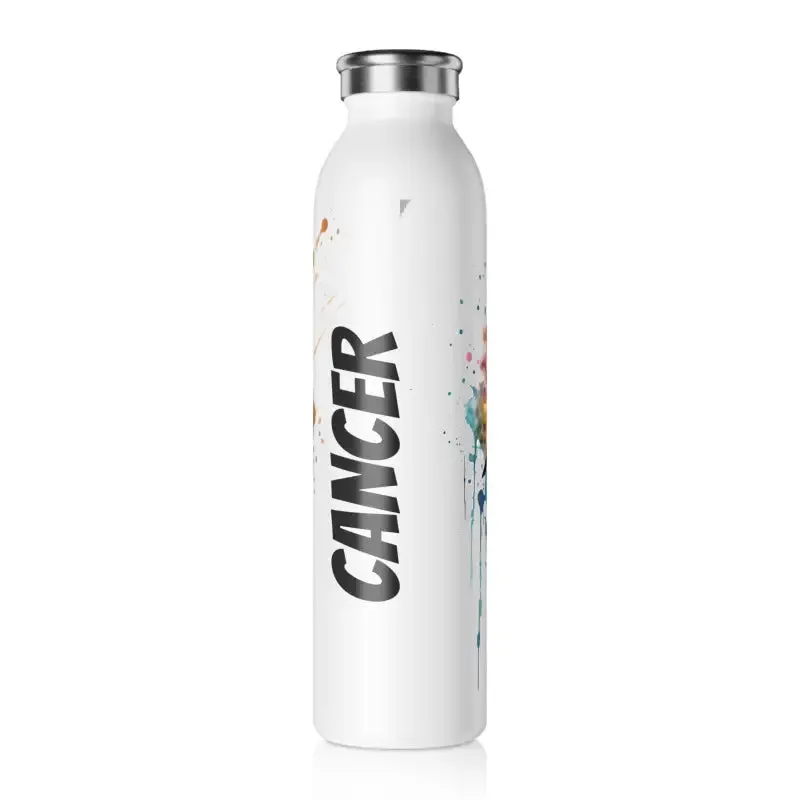 Celestial Cancer Zodiac Slim Water Bottle