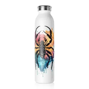 Celestial Cancer Zodiac Slim Water Bottle