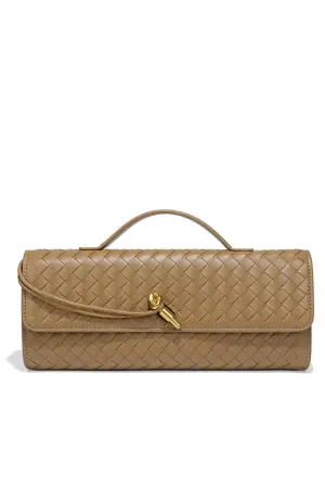 Charisma Πλεκτή Μίνι Τσάντα Baquette Clutch