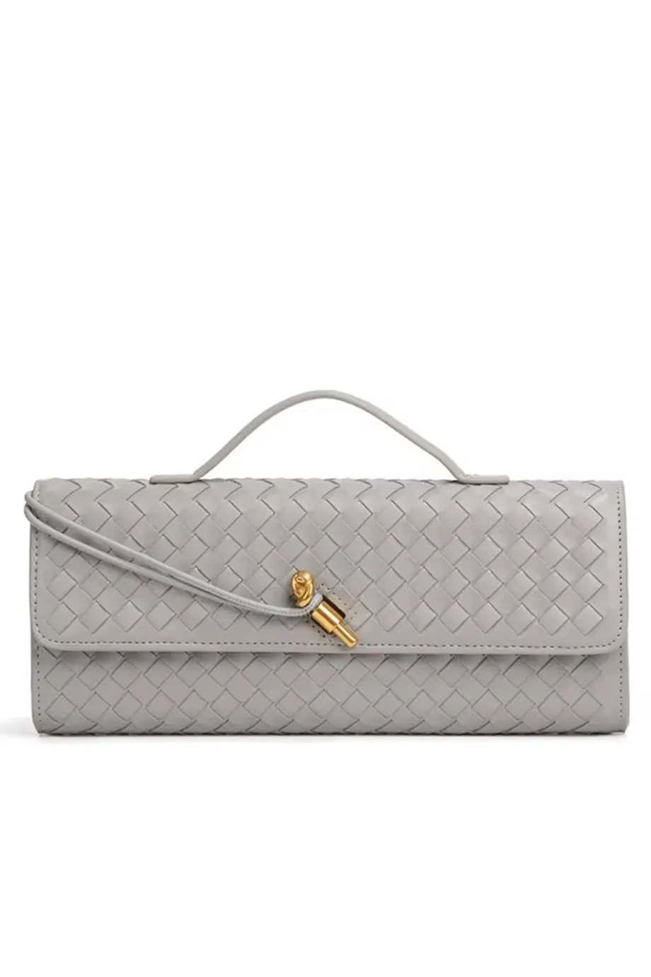 Charisma Πλεκτή Μίνι Τσάντα Baquette Clutch