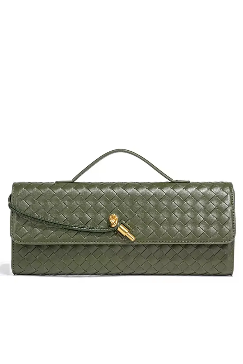 Charisma Πλεκτή Μίνι Τσάντα Baquette Clutch