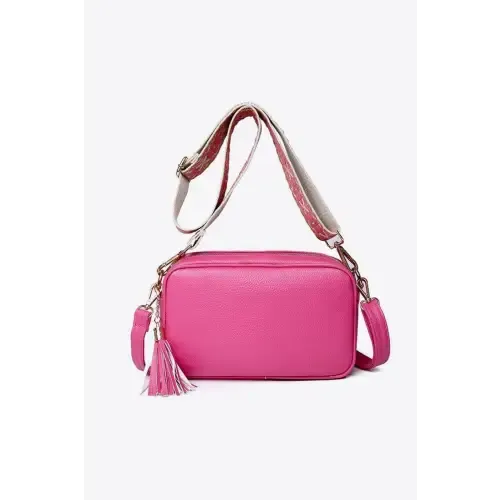Chic Leather Tassel Crossbody Bag for Stylish Adventures