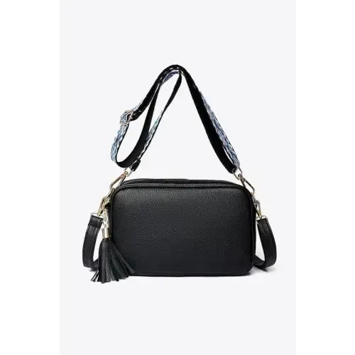 Chic Leather Tassel Crossbody Bag for Stylish Adventures