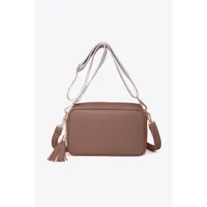 Chic Leather Tassel Crossbody Bag for Stylish Adventures