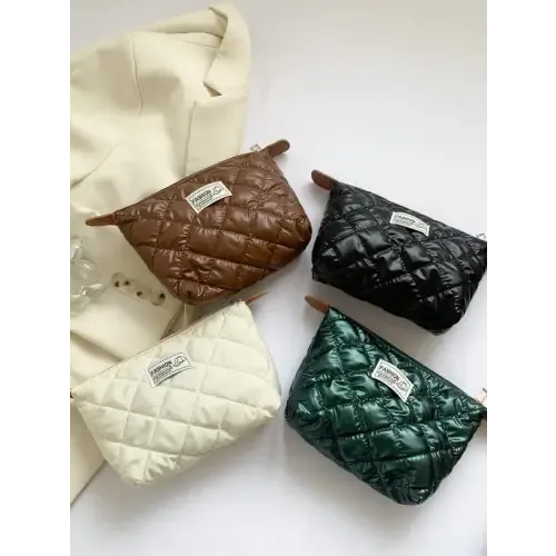 Chic Solid Quilted Clutch Set for a Stylish Touch