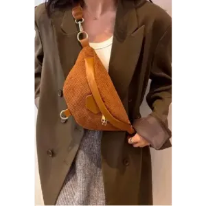 Chic Zenana Corduroy Crossbody Bag with Removable Strap