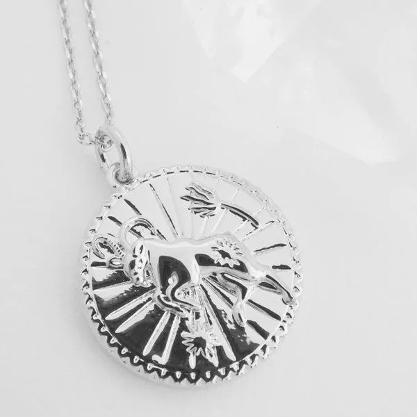 Chinese Zodiac Coin Necklace - Goat- Honeycat Jewelry