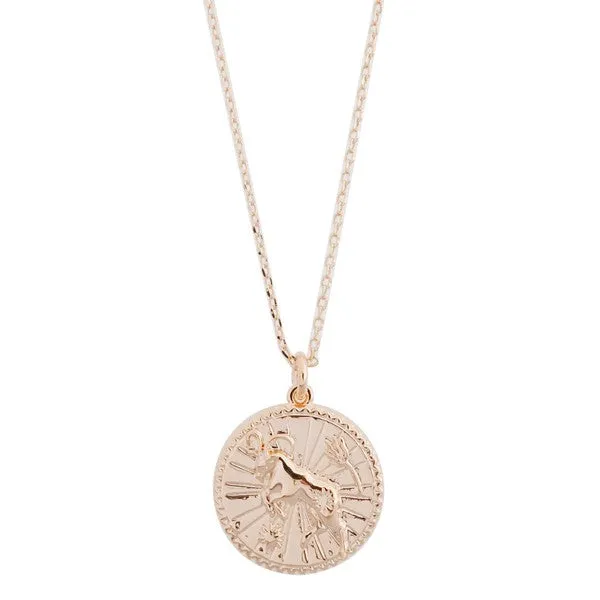 Chinese Zodiac Coin Necklace - Goat- Honeycat Jewelry