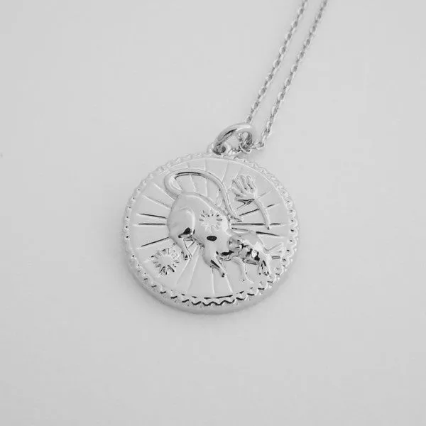 Chinese Zodiac Coin Necklace - Rat