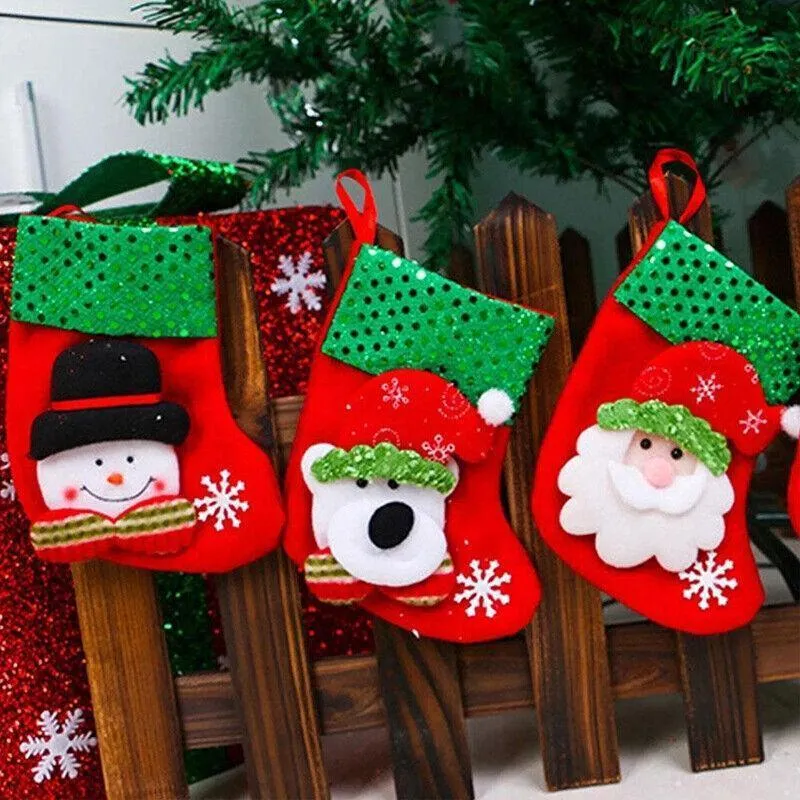 Christmas Stocking 1PC 4Styles Tree Decorations