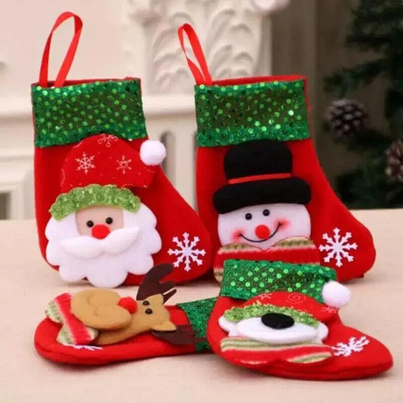 Christmas Stocking 1PC 4Styles Tree Decorations