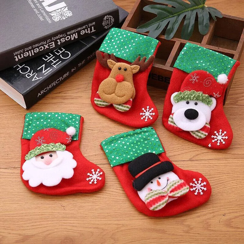 Christmas Stocking 1PC 4Styles Tree Decorations