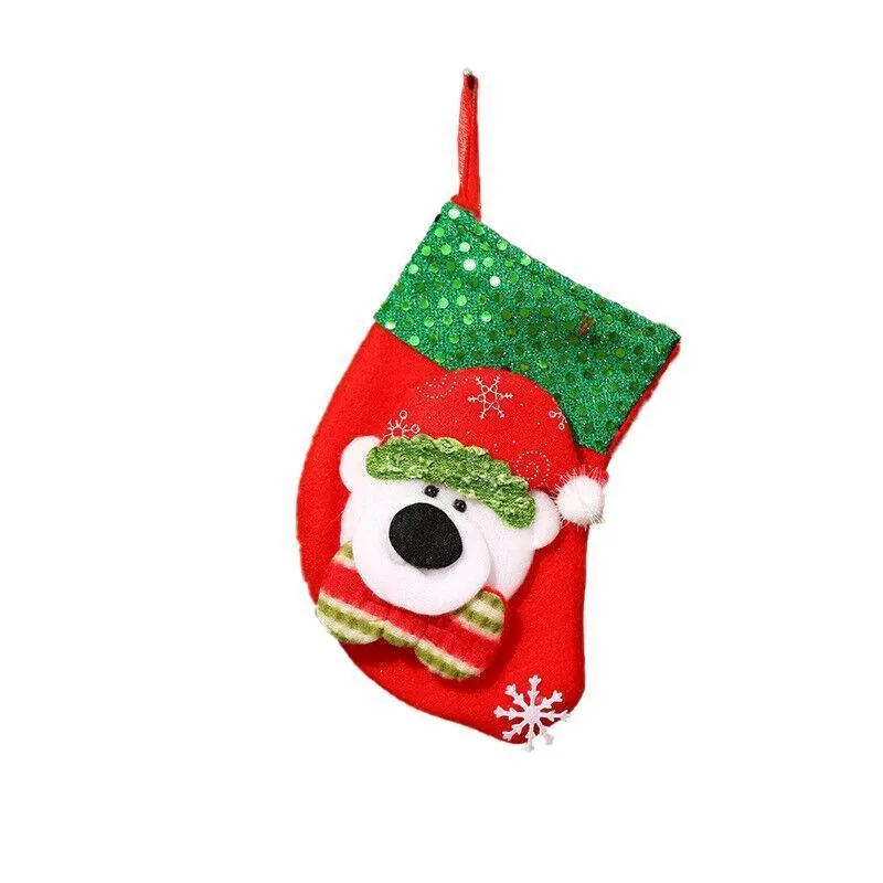 Christmas Stocking 1PC 4Styles Tree Decorations