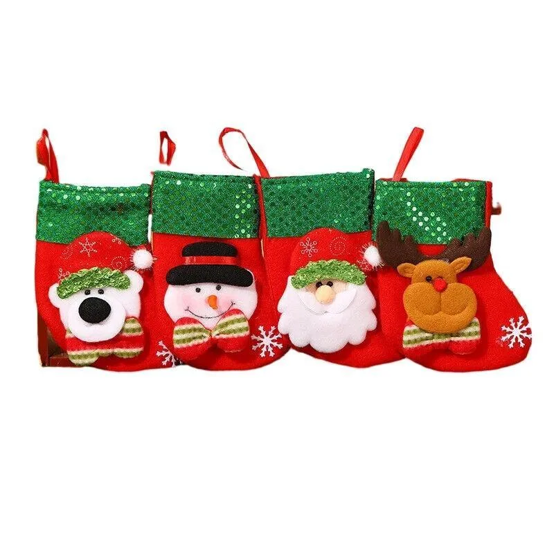 Christmas Stocking 1PC 4Styles Tree Decorations