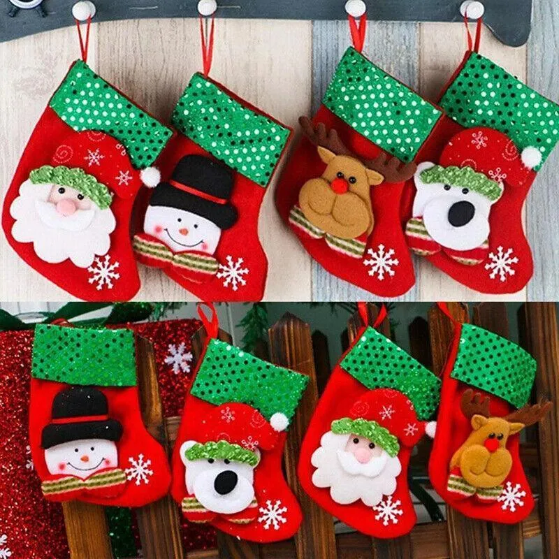 Christmas Stocking 1PC 4Styles Tree Decorations