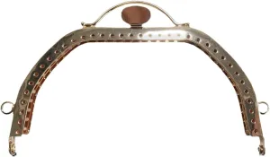 Clutch Bag Clasp 13cm Arch Coin Purse Frame Hanger Embossing Rectangle Metal Kiss Clasp Lock Frame Handle for Wallet Handbag Parts(Gold)