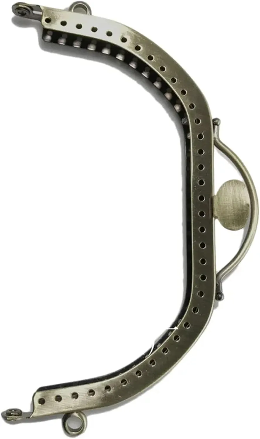Clutch Bag Clasp 13cm Arch Coin Purse Frame Hanger Embossing Rectangle Metal Kiss Clasp Lock Frame Handle for Wallet Handbag Parts(Gold)