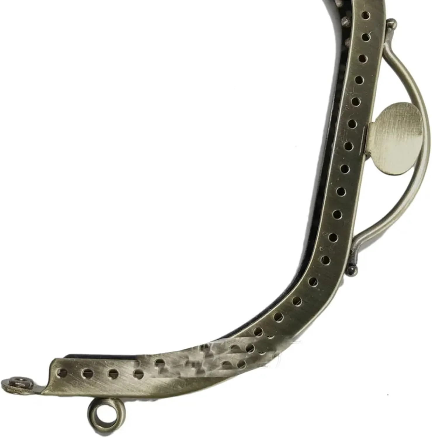 Clutch Bag Clasp 13cm Arch Coin Purse Frame Hanger Embossing Rectangle Metal Kiss Clasp Lock Frame Handle for Wallet Handbag Parts(Gold)