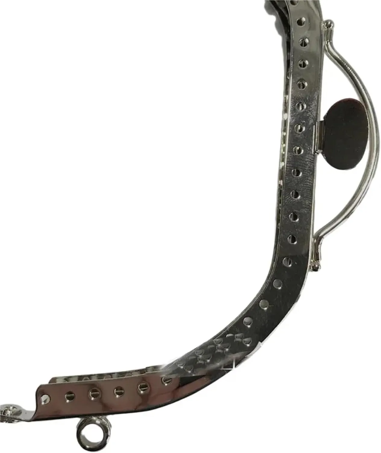 Clutch Bag Clasp 13cm Arch Coin Purse Frame Hanger Embossing Rectangle Metal Kiss Clasp Lock Frame Handle for Wallet Handbag Parts(Gold)