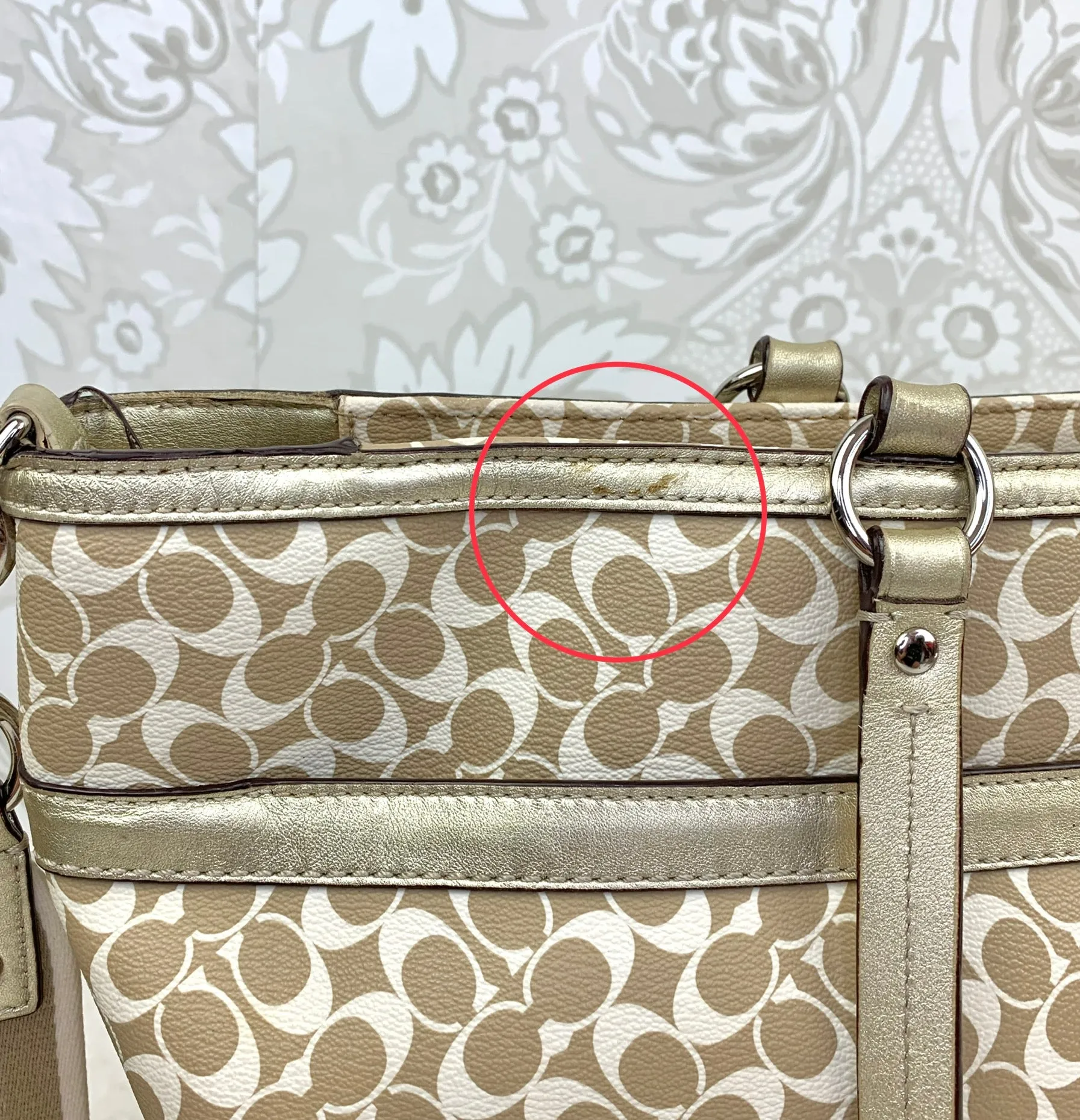 Coach Chelsea Heritage Stripe Signature Tote