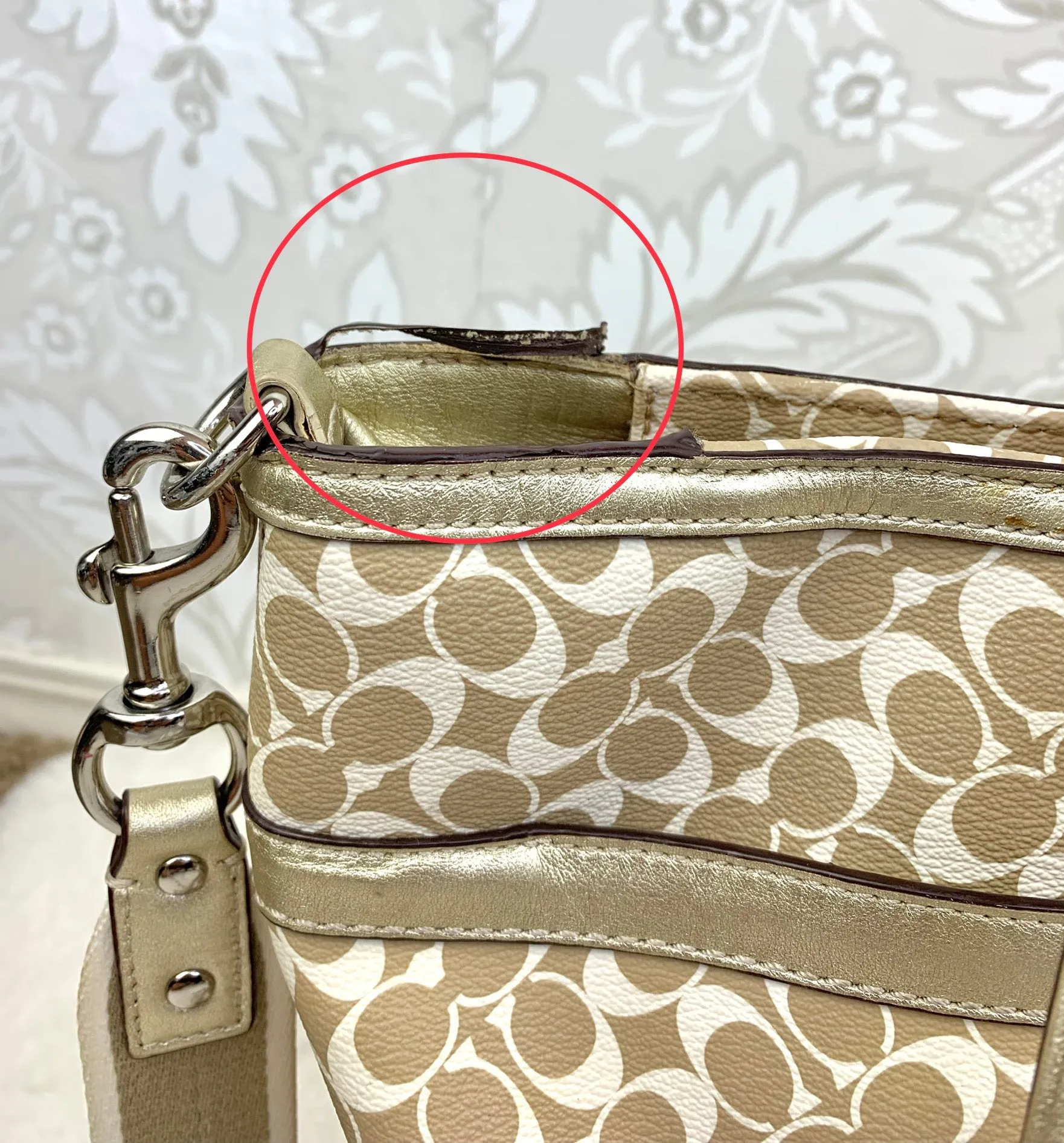 Coach Chelsea Heritage Stripe Signature Tote