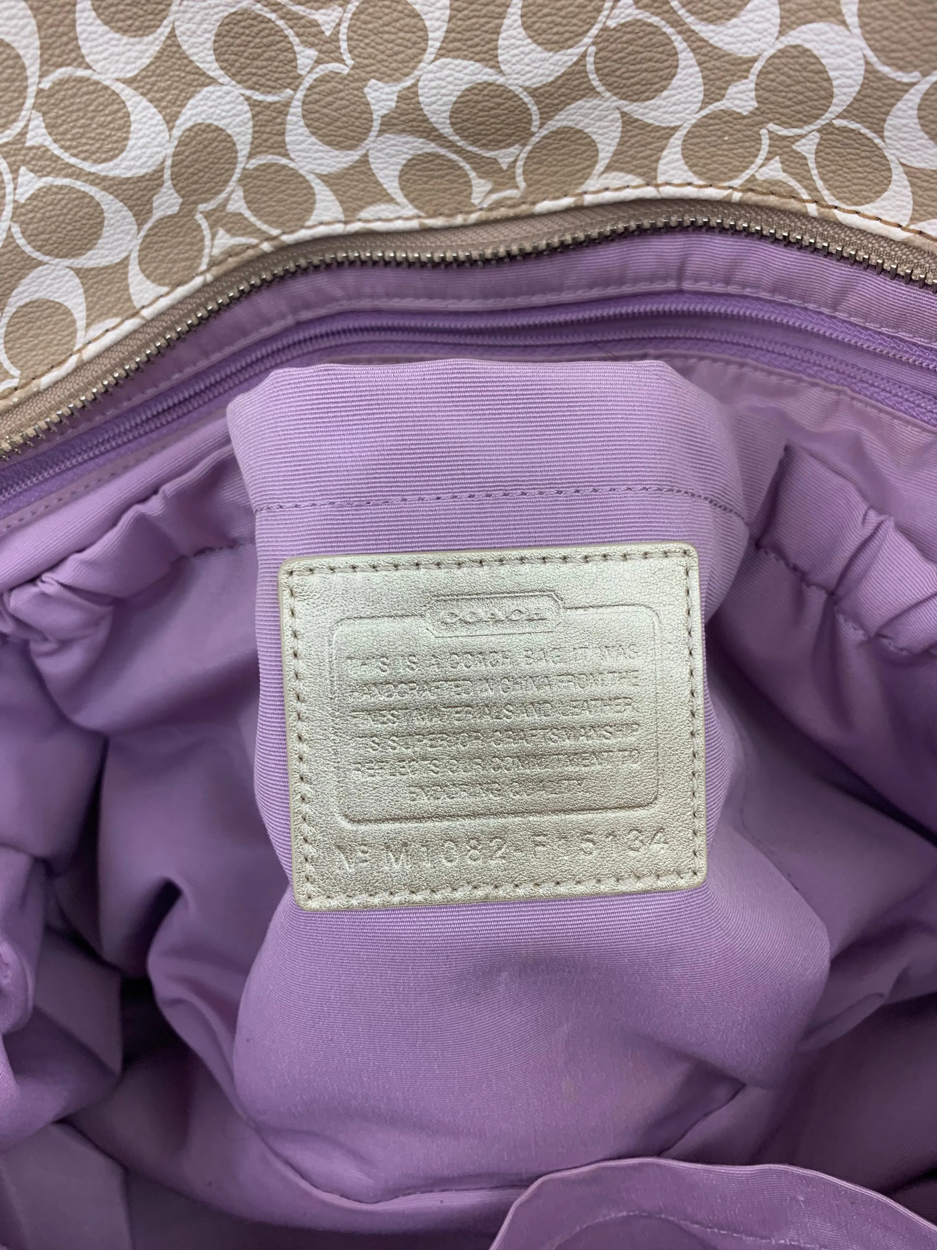 Coach Chelsea Heritage Stripe Signature Tote