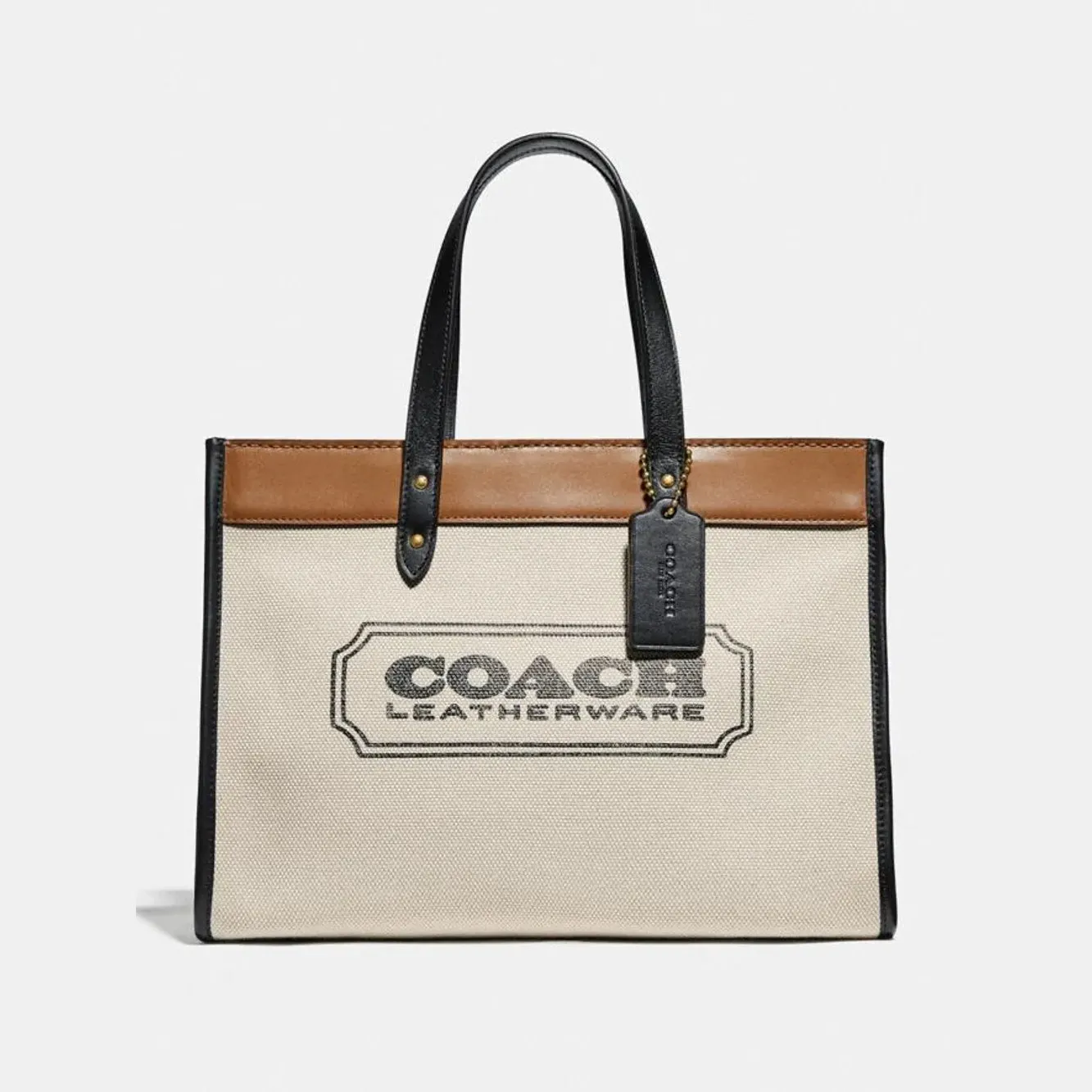 C.O.A.C.H Field Tote 30 With Coach Badge