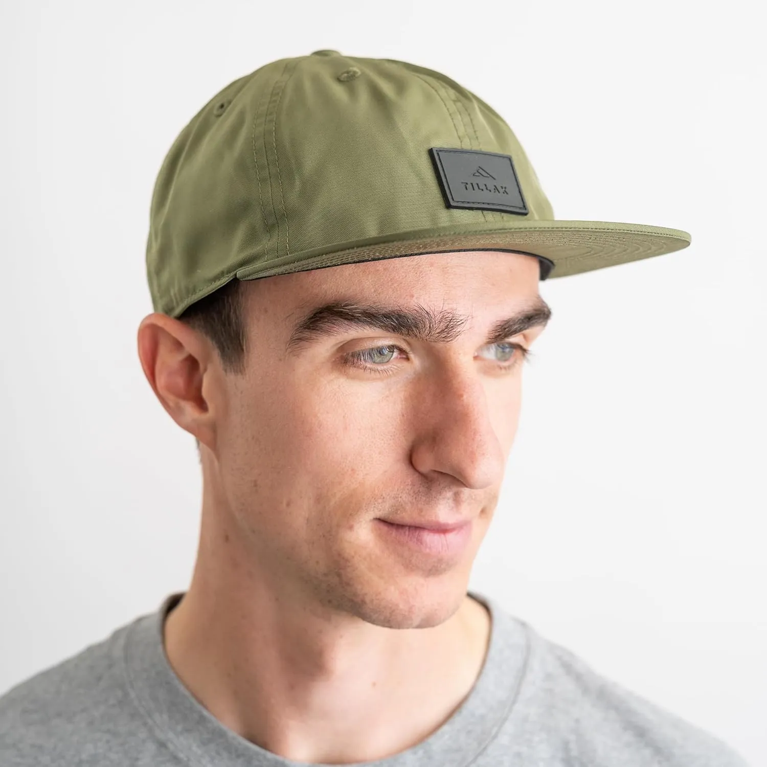 COHO Six Panel Hat, Kodra Nylon 6 Panel Cap with Snap Closure