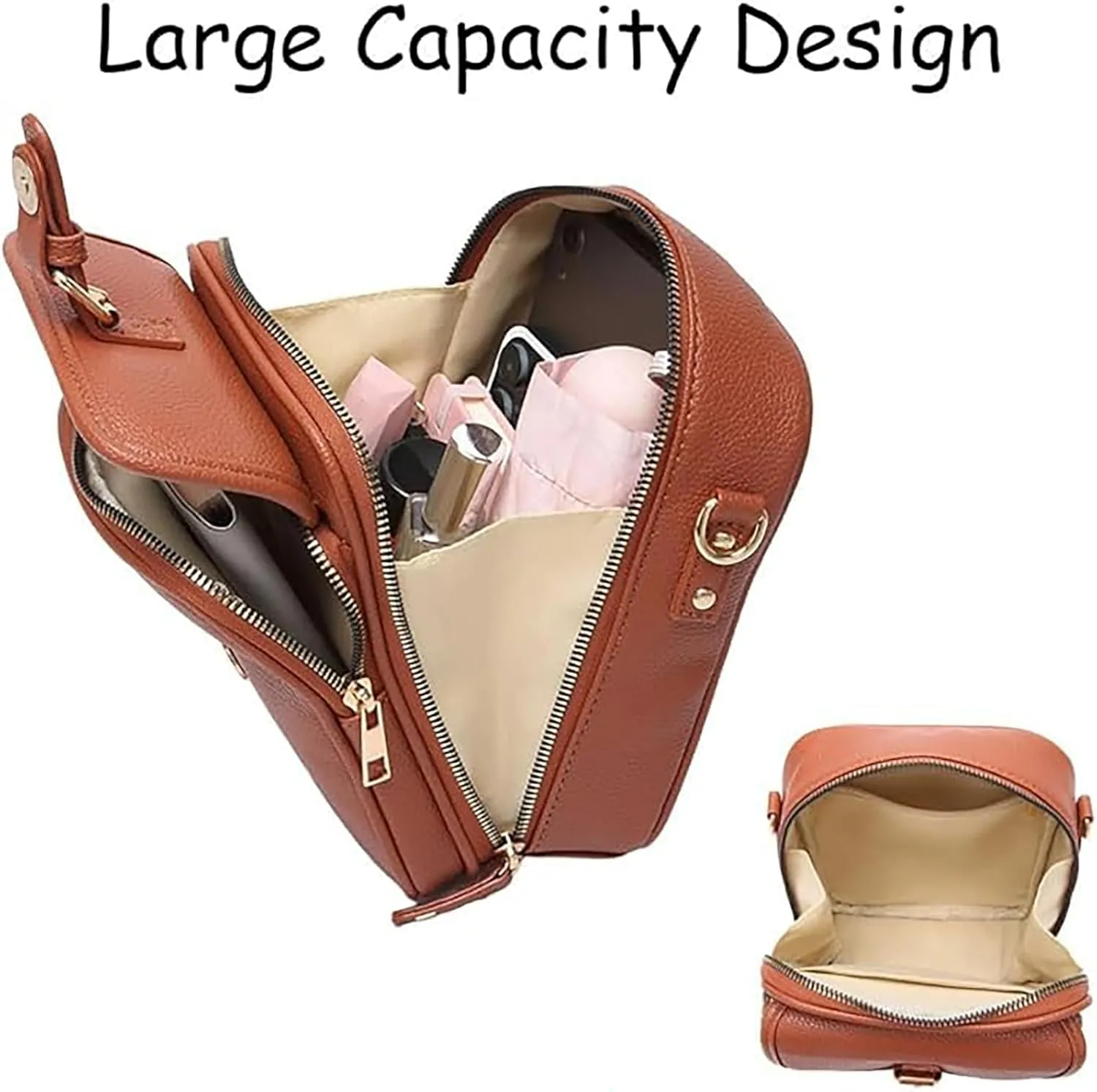 Collaboraten1 Crossbody Leather Bag, Urvashi Crossbody Leather Bags, Tojoyride Bag For Women, Anti Theft Shoulder Bags