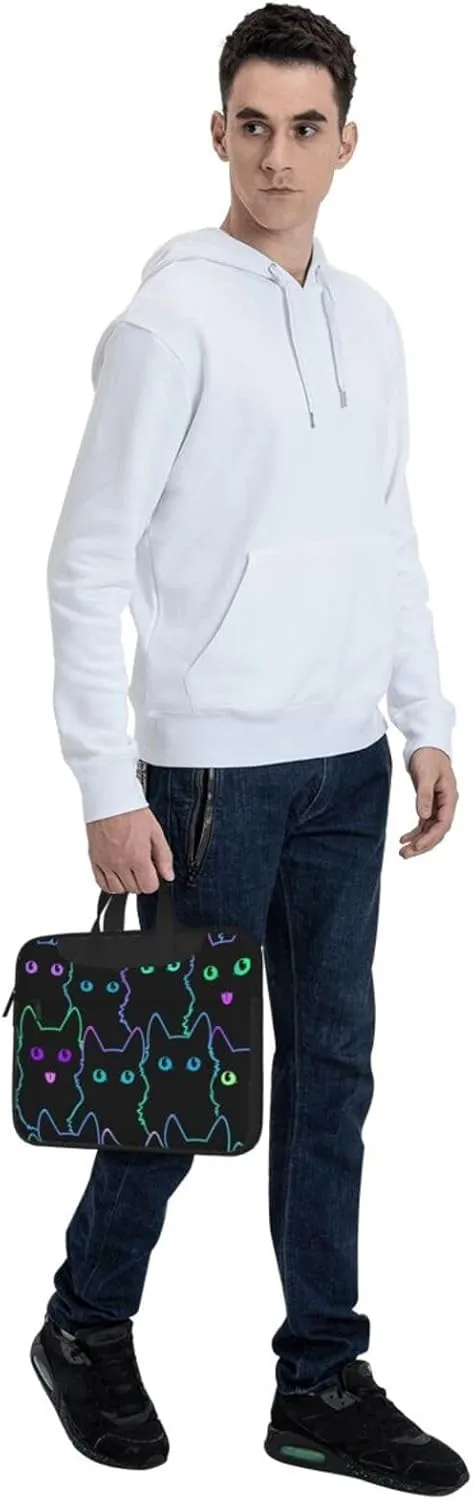 Colorful Halloween Pumpkins Laptop Bag Classic Slim Briefcase Messenger Bag, Spacious, Ergonomic