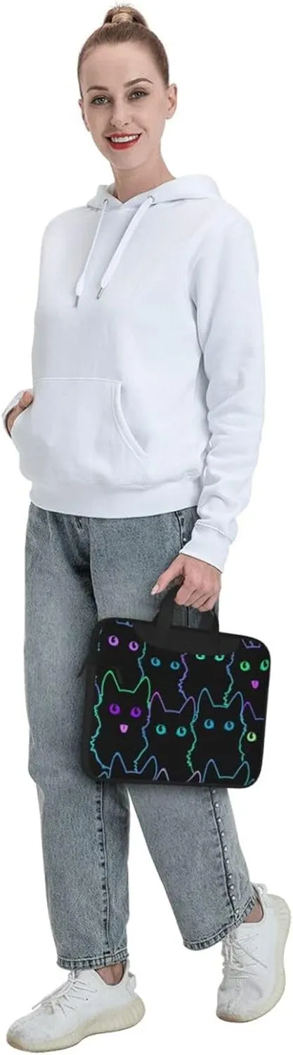 Colorful Halloween Pumpkins Laptop Bag Classic Slim Briefcase Messenger Bag, Spacious, Ergonomic