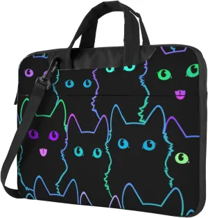 Colorful Halloween Pumpkins Laptop Bag Classic Slim Briefcase Messenger Bag, Spacious, Ergonomic