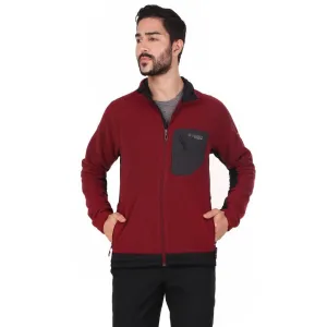 Columbia Men Maroon Titan Pass 2.0 II Fleece Jacket