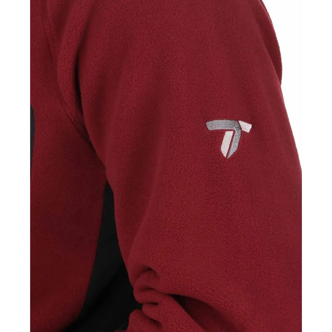 Columbia Men Maroon Titan Pass 2.0 II Fleece Jacket