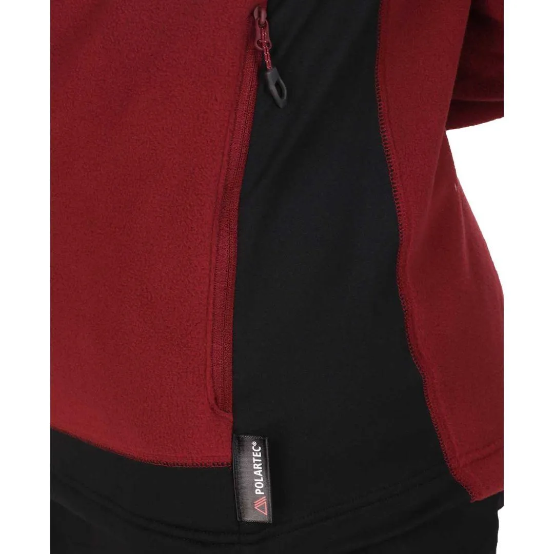 Columbia Men Maroon Titan Pass 2.0 II Fleece Jacket